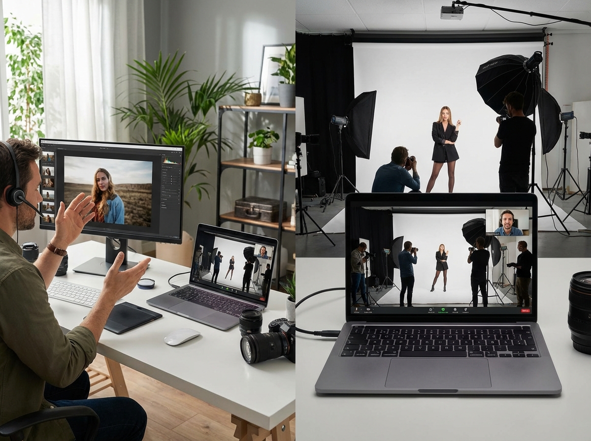 Remote live view directing
